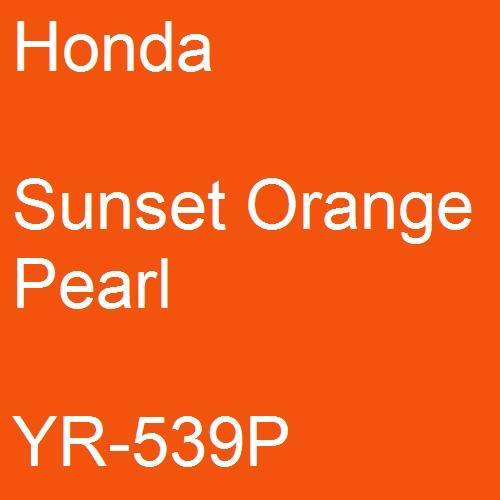 Honda, Sunset Orange Pearl, YR-539P.